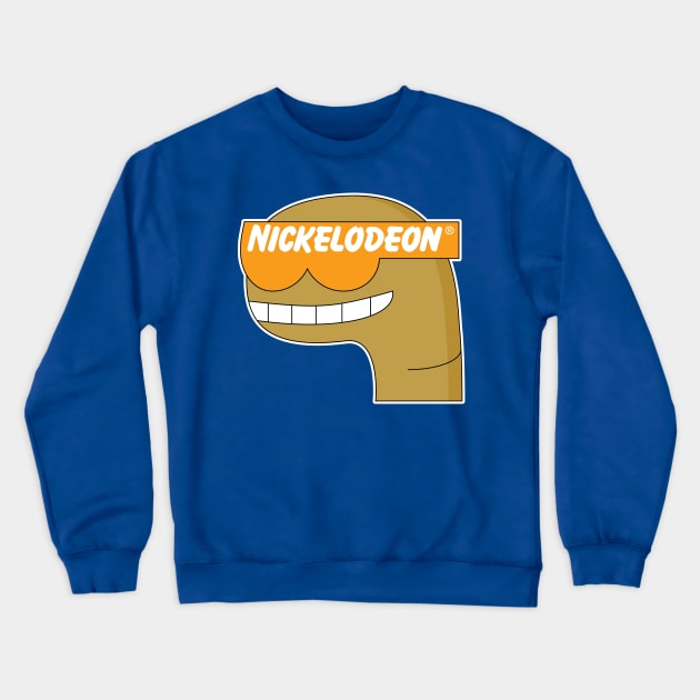 Dino Doo Wop Nick bumper retro nostalgia Crewneck Sweatshirt by old_school_designs